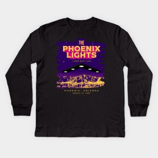 The Phoenix Lights UFO Event - I Know What I Saw 1997 Kids Long Sleeve T-Shirt